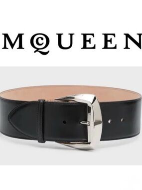 Alexander McQueen Geometric Buckle Belt
